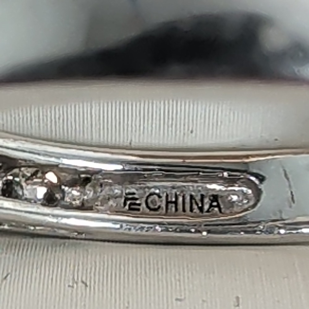 925 Sterling Silver Radiant Cut CZ Engagement Fashion Ring Size 10.25 6.2g - Picture 12 of 12